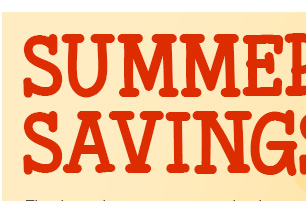 Summer Savings
